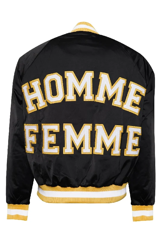 Varsity Jacket Black and Yellow