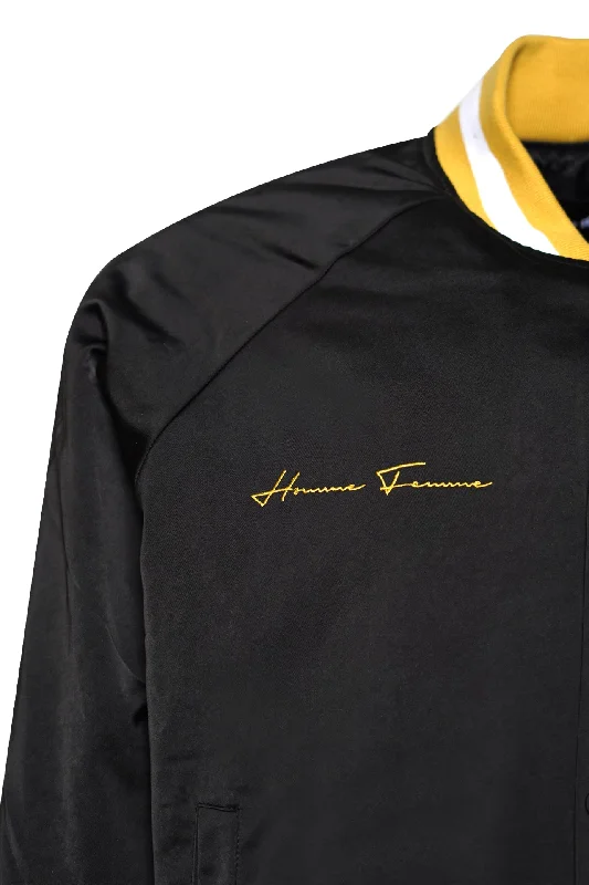 Varsity Jacket Black and Yellow