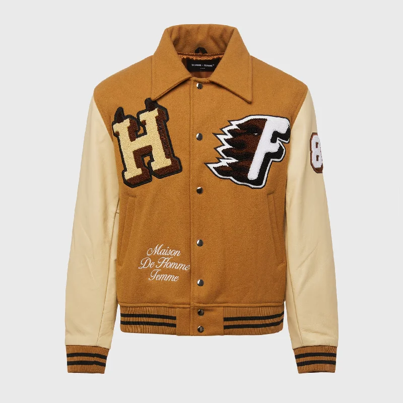 World Champs Letterman Jacket Brown