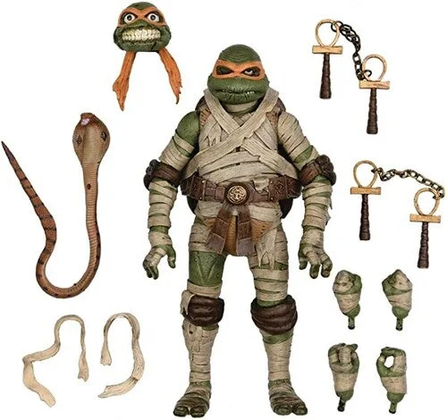 Bioshock Big Daddy Action Figures​ NECA/TMNT Universal Monsters: Michelangelo as The Mummy (Neca 7") [Toy]