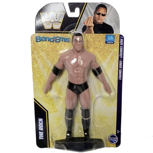 Gears of War COG Soldier Action Figures​ Bend-Ems/The Rock: WWE Legends [Toy]