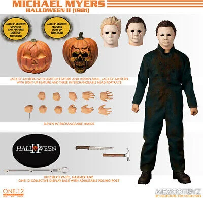 Mega Bloks Minifigure - Style Action Figures​ One:12/Halloween II Mike Myers Figure (1981) [Toy]