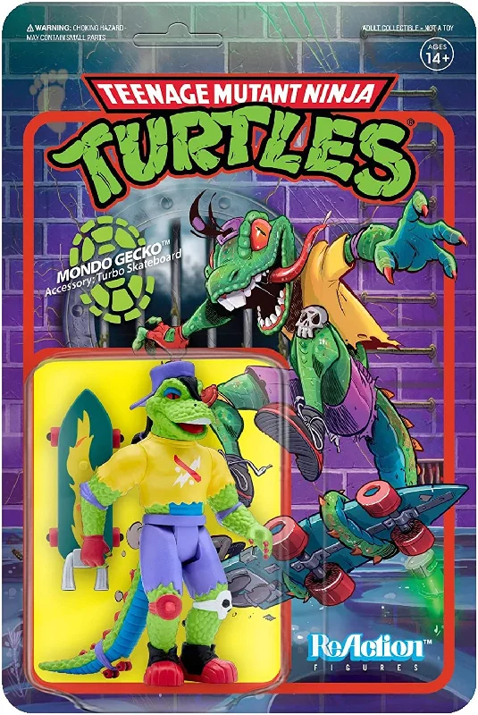 Ninja Turtle Action Figures with Combat Gear​ TMNT: Mondo Gecko ReAction Figure [Toy]