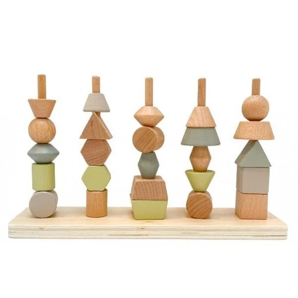 Wooden marionette puppets for performing arts​ Astrup Wooden Stacking Shape Tower
