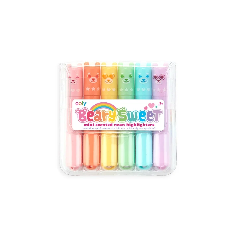 Gouache paint sets for opaque and vibrant paintings Beary Sweet Mini Scented Highlighters - Set of 6, Gouache paint sets for opaque and vibrant paintings Beary Sweet Mini Scented Highlighters - Set of 6,