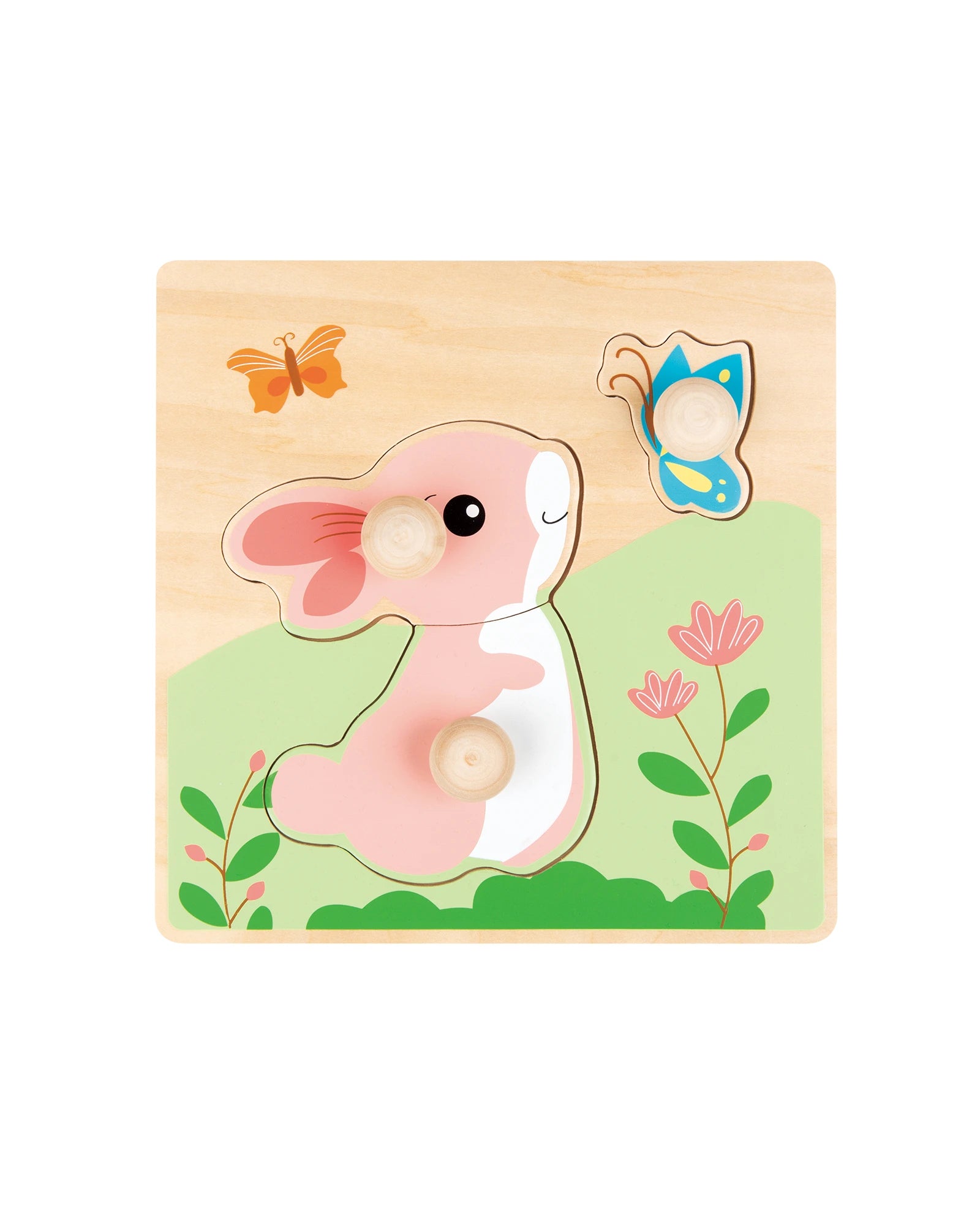 Wooden push - along toys for mobility support​ Bello My First Peg Puzzles Set of 2