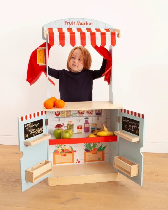 Wooden swing toys for gentle motion​ Bello Theatre and Fruit Market