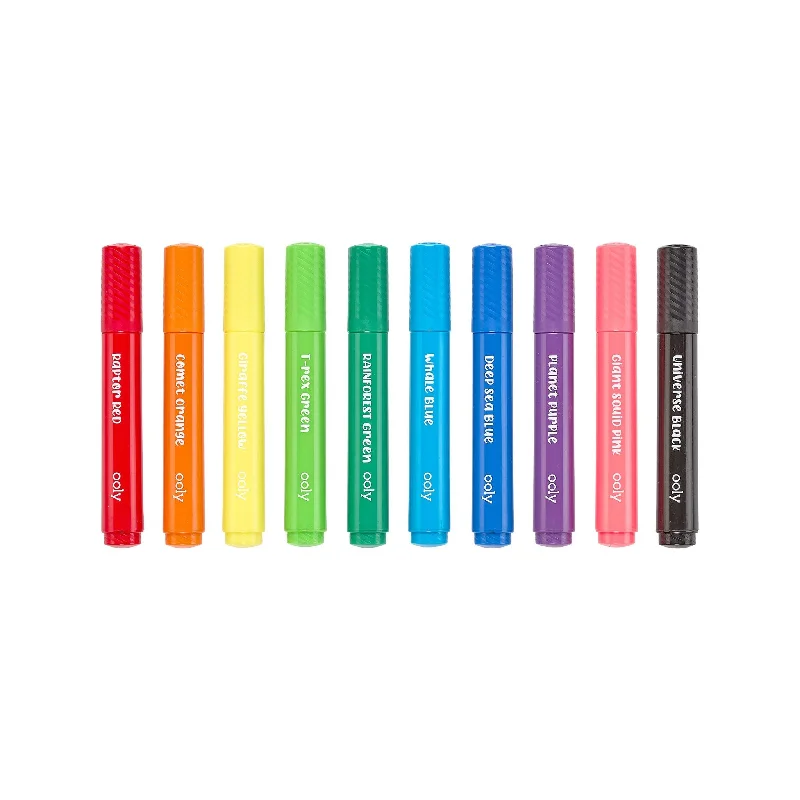 Art supplies for special - needs children's art classes Big Bright Brush Markers - set of 10 Art supplies for special - needs children's art classes Big Bright Brush Markers - set of 10