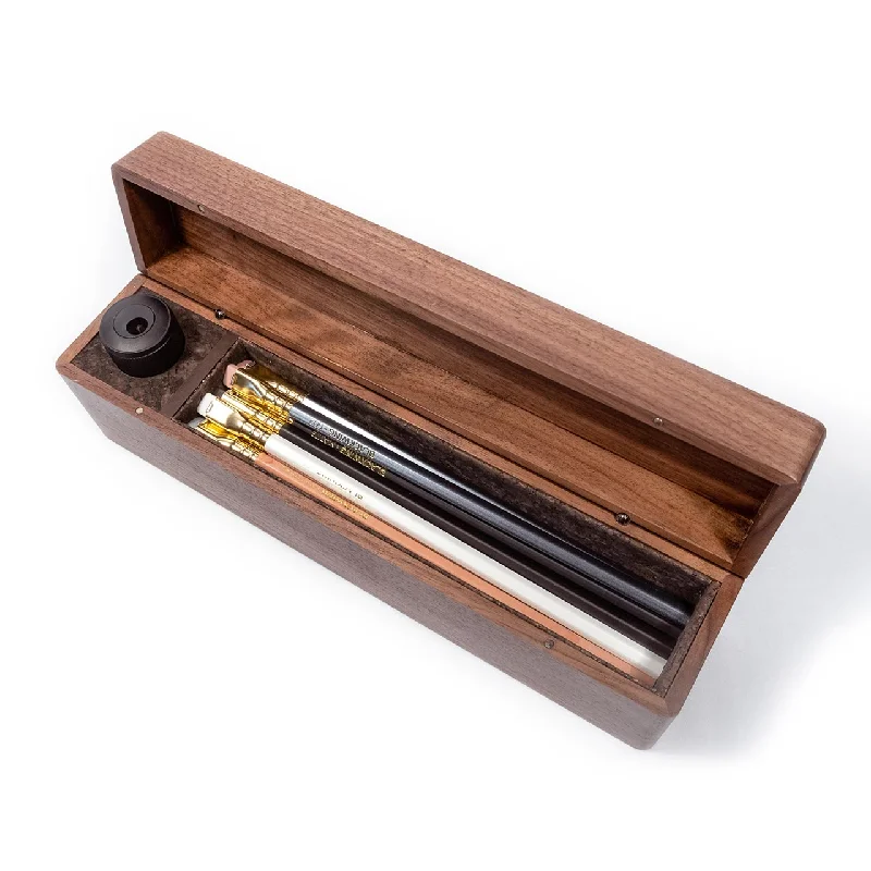 Handicraft supplies for making personalized jewelry boxes​ Blackwing Walnut Pencil Box Gift Set