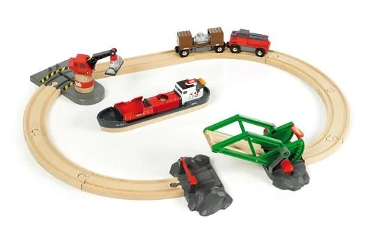 Wooden play submarines for underwater adventures​ Brio 33061 Cargo Harbour Set