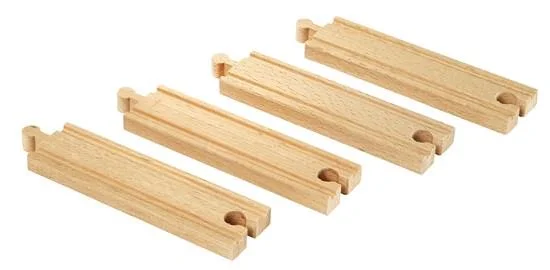 Wooden play airports for transportation role - play​ Brio Medium Straight Tracks