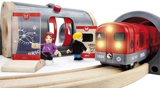 Wooden puppet sets for storytelling​ Brio Metro Railway Set