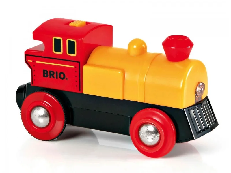 Sustainable wooden toys made from recycled wood​ BRIO 33594 Two Way Battery Powered Engine