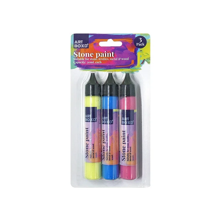 Painting and handicraft supplies for fairy - themed projects​ Stone Paint, 3pk