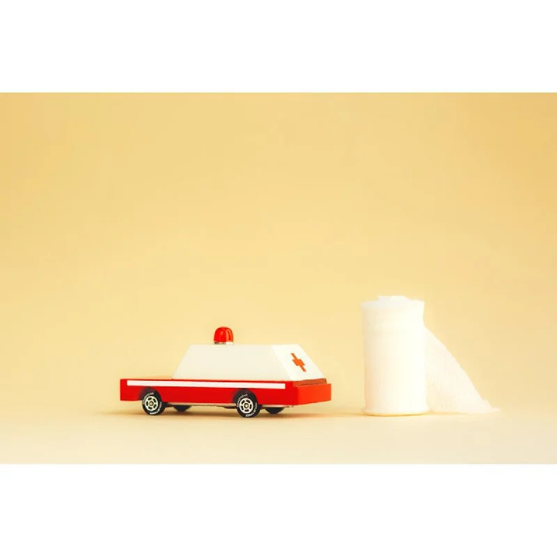 Wooden teething toys for teething babies​ Candylab candycar ambulance