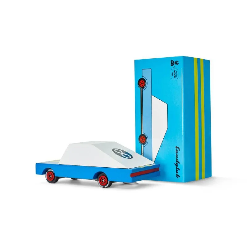 Wooden play theaters for performing arts​ Candylab mini candy car blue racer #8
