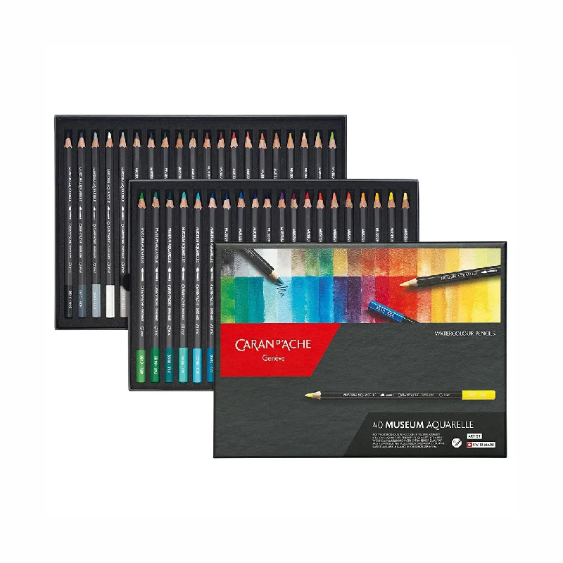 Art supplies for making wedding decorations​ Caran D'Ache Museum Aquarelle Pencil Set (set of 40)