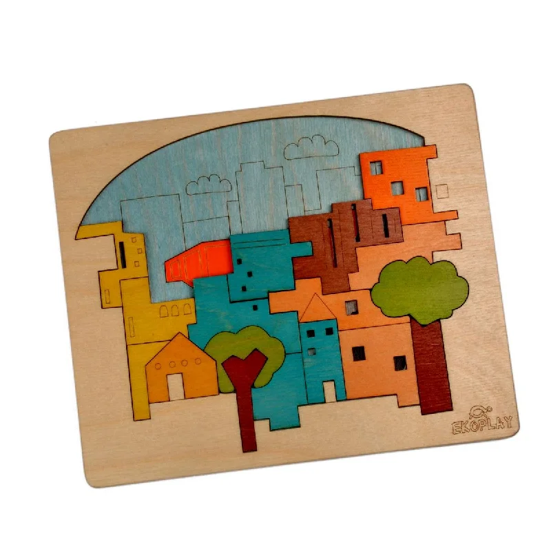 Wooden forts for imaginative play​ City Construction
