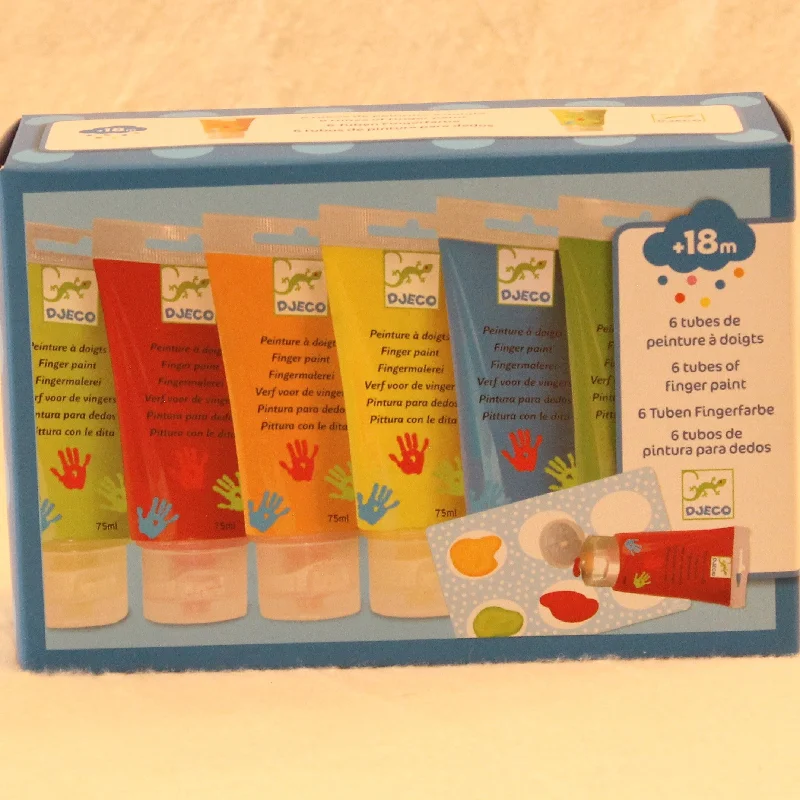 Scrapbooking art supplies including decorative papers​ Finger Paints 6pcs