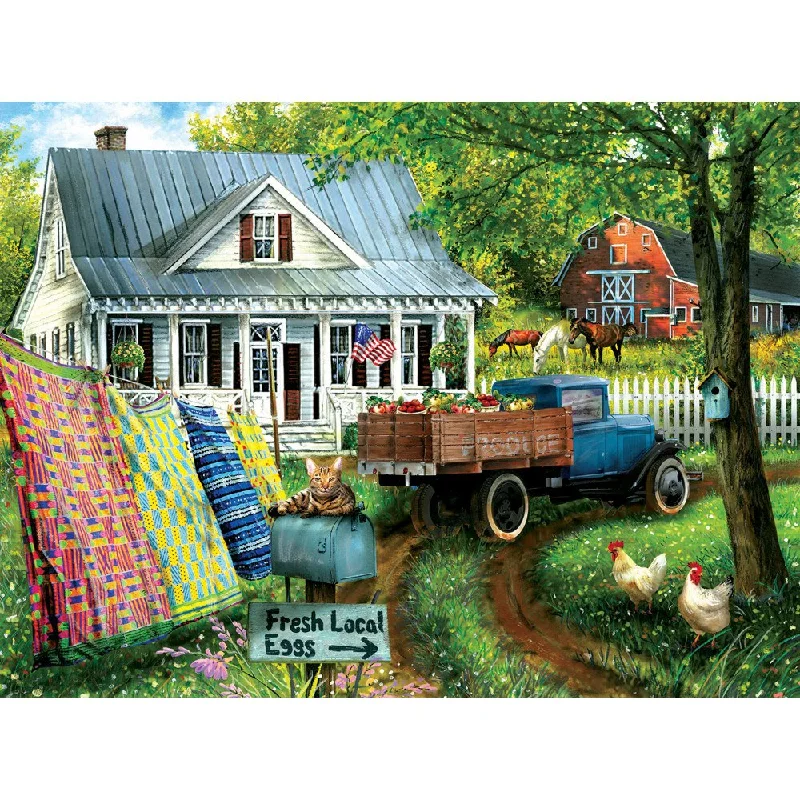 Acrylic painting palettes with mixing wells for easy blending Countryside Living - 1000pc Jigsaw Puzzle Acrylic painting palettes with mixing wells for easy blending Countryside Living - 1000pc Jigsaw Puzzle