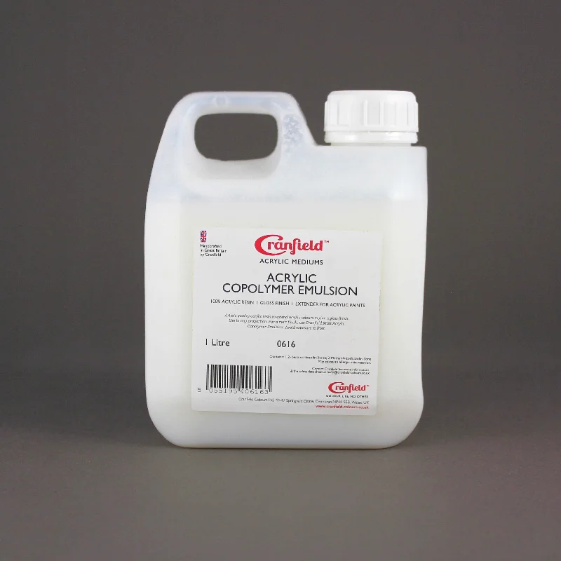 Professional - grade oil painting supplies for artists Cranfield Acrylic Copolymer Emulsion Professional - grade oil painting supplies for artists Cranfield Acrylic Copolymer Emulsion