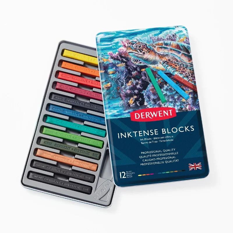 Stamp - making art supplies for creating custom stamps Derwent Inktense Watercolour Ink Blocks - Tin of 12 Stamp - making art supplies for creating custom stamps Derwent Inktense Watercolour Ink Blocks - Tin of 12
