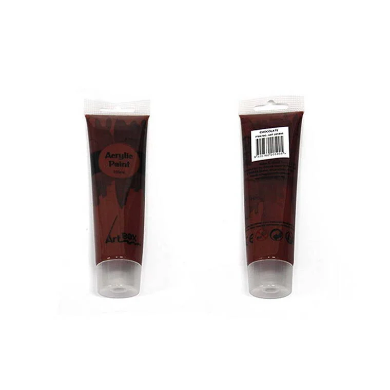 Art supplies for creating art - inspired coasters​ Acrylic Paint Tube, Chocolate