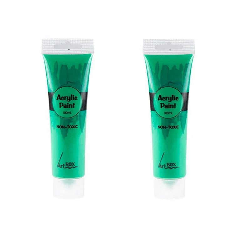 Abstract painting art supplies for creative expression​ Acrylic Paint Tube, Green