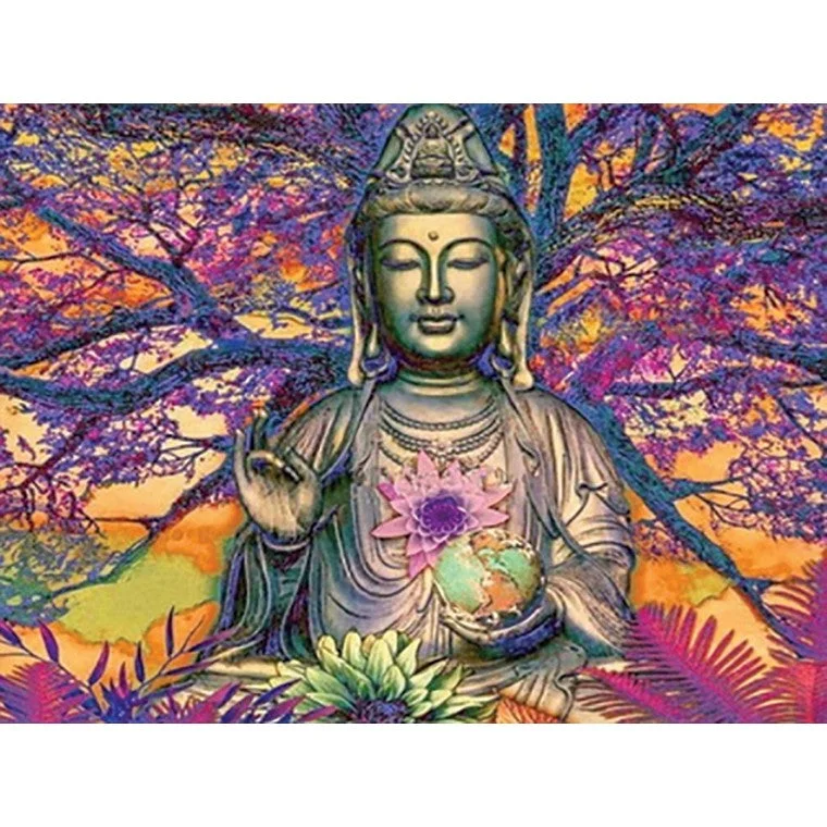 Leather - working art supplies for crafting leather goods Diamond Art Buddha Tree 30x30cm Leather - working art supplies for crafting leather goods Diamond Art Buddha Tree 30x30cm