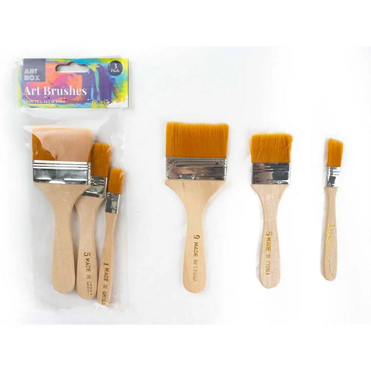 Professional art supplies for fine - art exhibitions​ Adult Art Brushes, 3pk