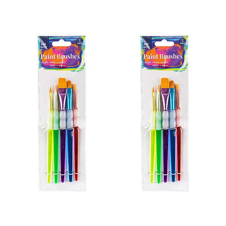 Punch - needle art supplies for making textured artworks Soft Grip Artist Brushes, 5pk Punch - needle art supplies for making textured artworks Soft Grip Artist Brushes, 5pk