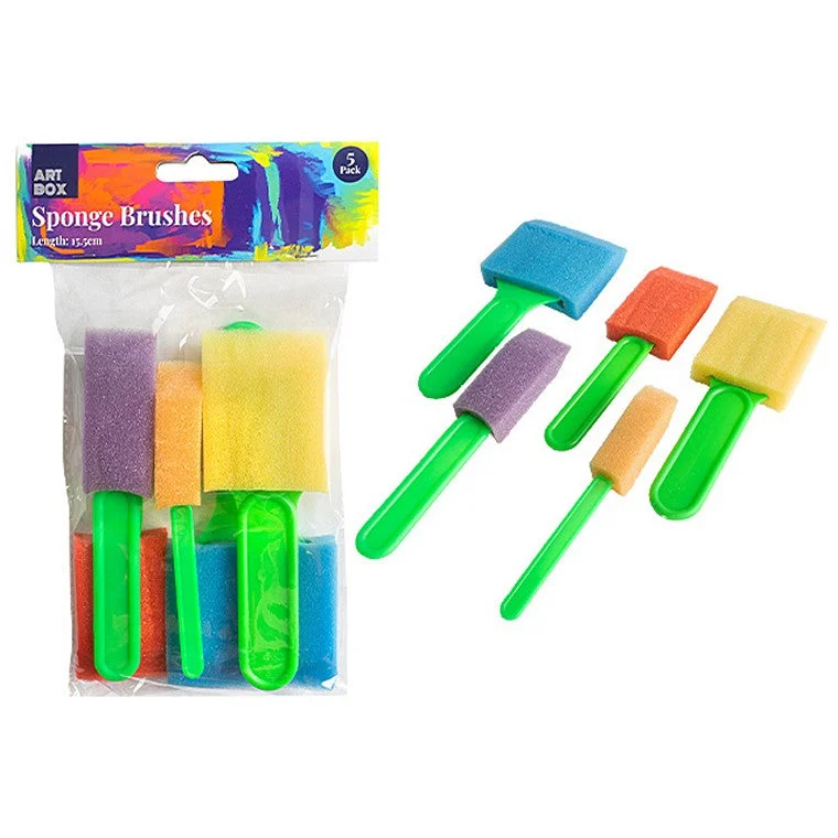 Art supplies for creating art - inspired fashion accessories Sponge Brushes, Asstd, 5pk Art supplies for creating art - inspired fashion accessories Sponge Brushes, Asstd, 5pk
