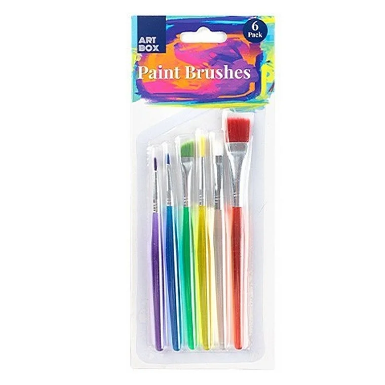 Painting and handicraft supplies for sports - themed projects Small Artist Paint Brushes, 6pk, Asst Sizes Painting and handicraft supplies for sports - themed projects Small Artist Paint Brushes, 6pk, Asst Sizes