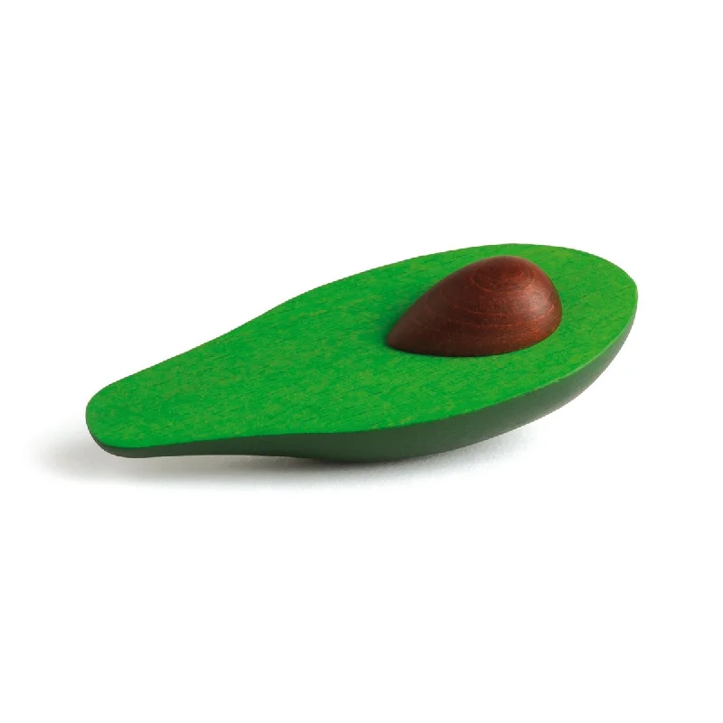 Wooden play snowmobiles for winter - themed play Erzi avocado half