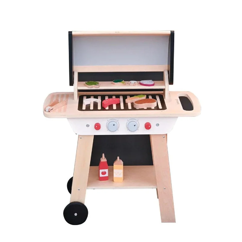 Wooden rattles for baby play​ Ever Earth BBQ Play Set with Accessories