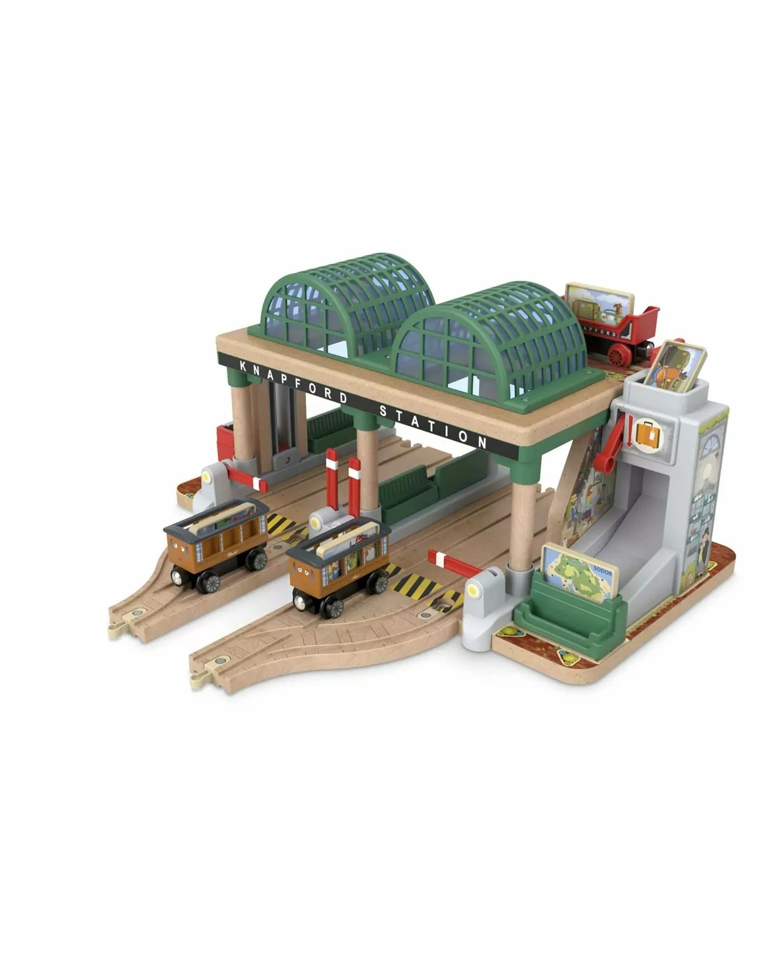 Wooden guitars for pretend musicians​ Fisher Price Thomas and Friends Wooden Railway Knapford Station Passenger Pickup Playset