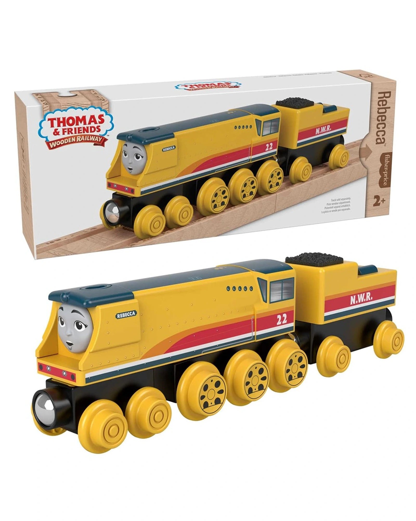 Wooden dollhouses with detailed furniture​ Fisher Price Thomas and Friends Wooden Railway Rebecca Engine And Coal Car
