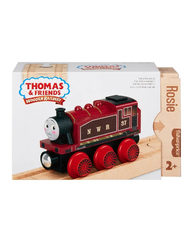 Wooden play garages for car storage​ Fisher Price Thomas and Friends Wooden Railway Rosie Engine