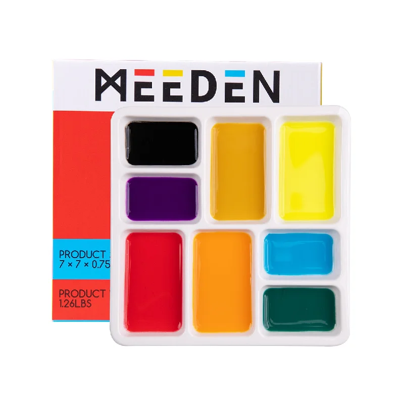 Pastel chalks for creating soft, blended artworks​ MEEDEN 8-Well Ceramic Palette