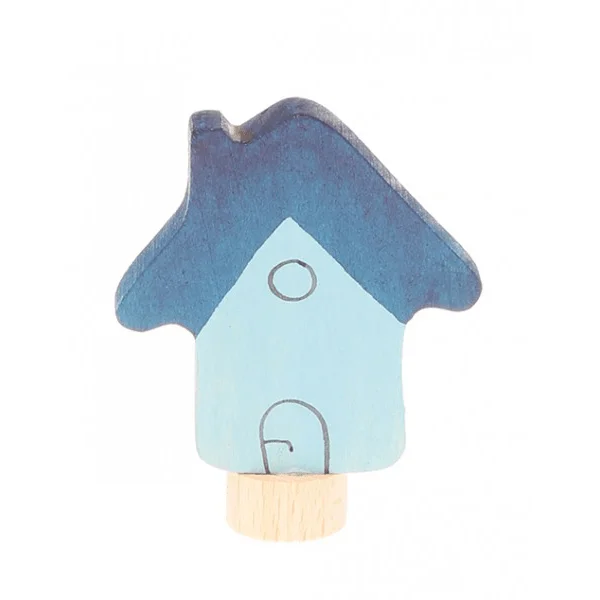 Wooden magnetic toys for scientific exploration​ Birthday Ring Decoration - Blue House