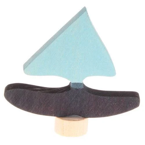 Wooden learning towers for safe exploration Birthday Ring Decoration - Blue Sailboat Wooden learning towers for safe exploration Birthday Ring Decoration - Blue Sailboat