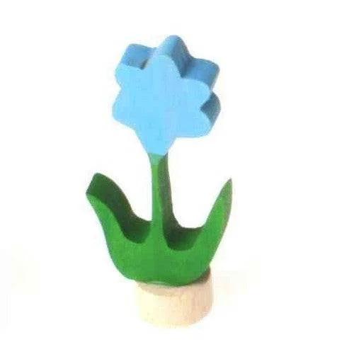 Wooden play schools for educational role - play Birthday Ring Decoration - Blue Flower Wooden play schools for educational role - play Birthday Ring Decoration - Blue Flower