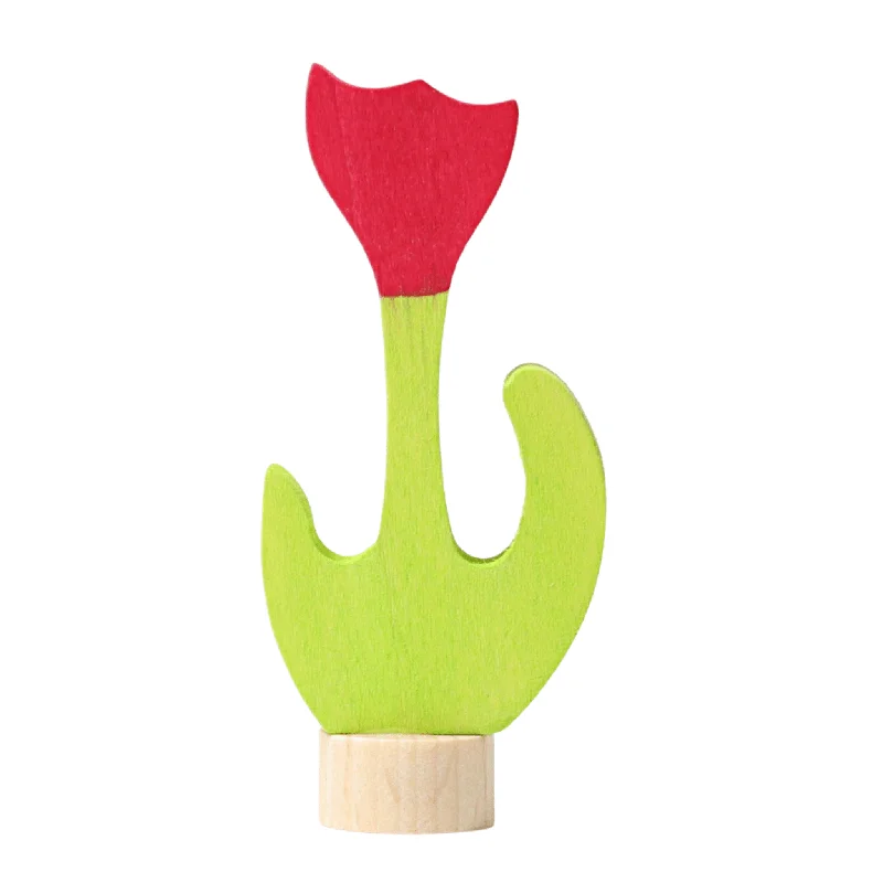 Wooden play castles for royal adventures​ Birthday Ring Decoration - Red Tulip