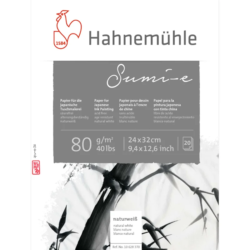 Pressed - flower art supplies for preserving and using flowers Hahnemühle Sumi-e Pad - 80gsm - 20 Sheets - 24 x 32cm Pressed - flower art supplies for preserving and using flowers Hahnemühle Sumi-e Pad - 80gsm - 20 Sheets - 24 x 32cm