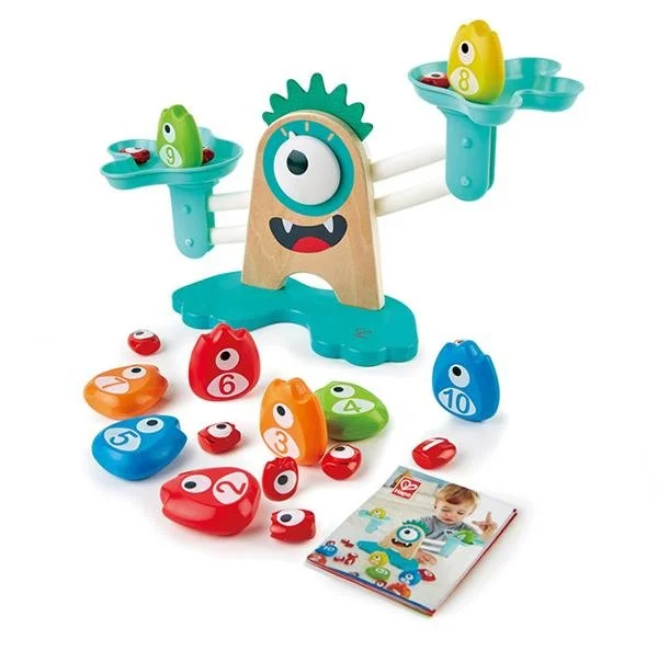 Wooden play scooters for outdoor mobility play​ Hape Monster Math Scales