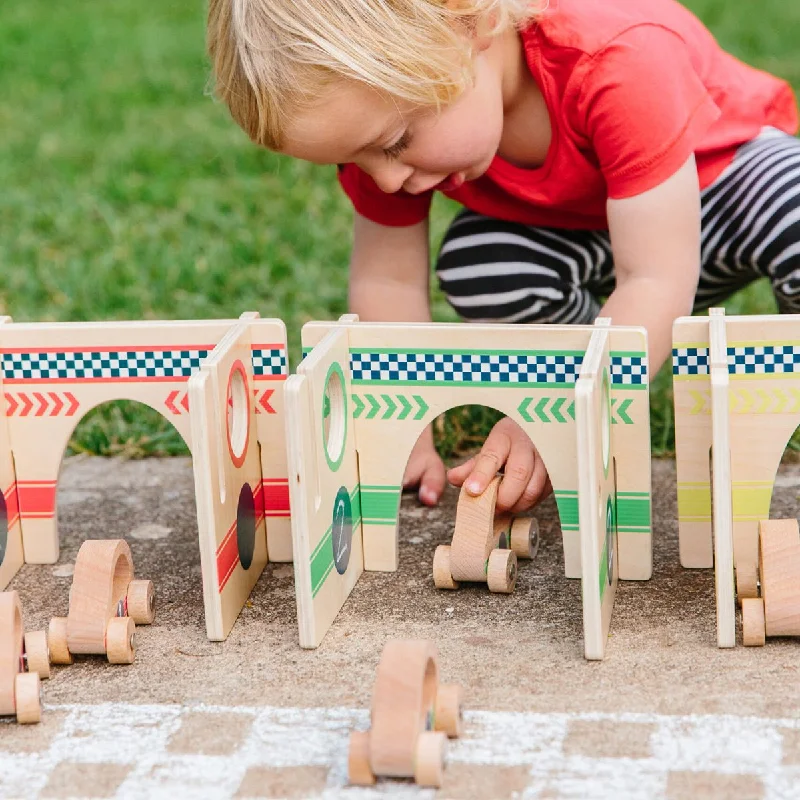 Wooden texture toys for sensory development​ Happy Architect Raceway