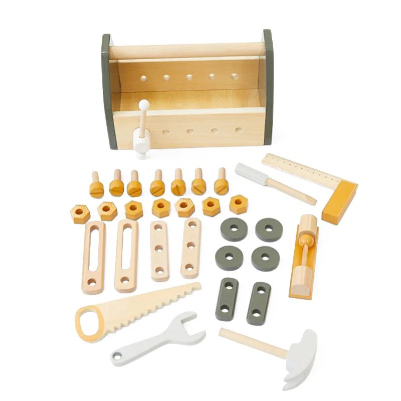 Wooden telescopes for stargazing play​ Tool Box with Tool Set
