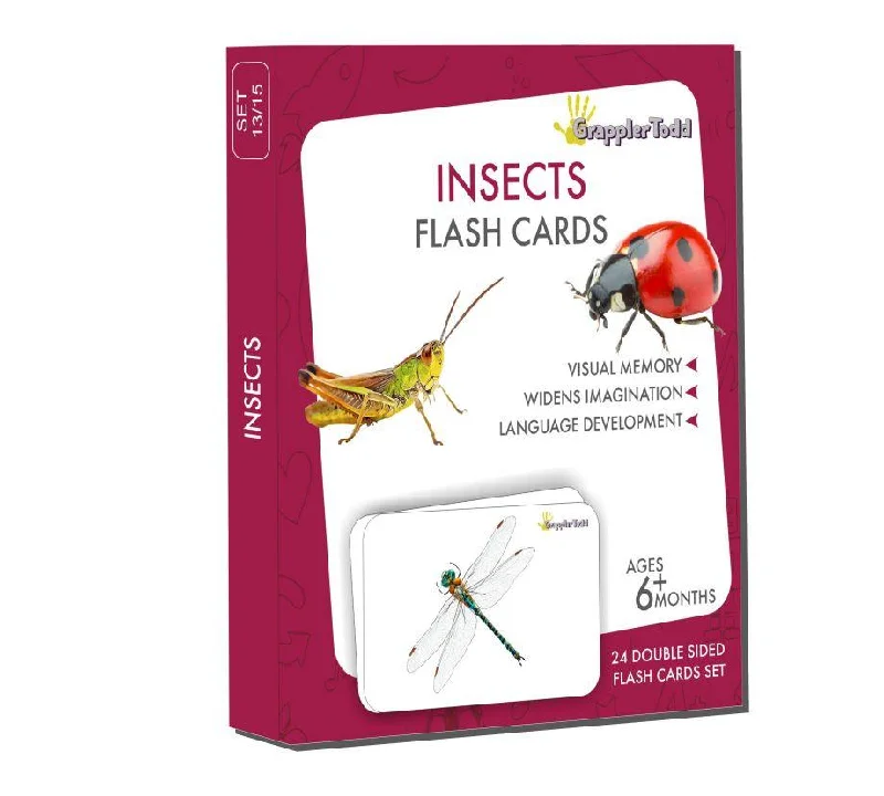 Wooden play fire stations for fire - fighting pretend​ Insects Flash Cards