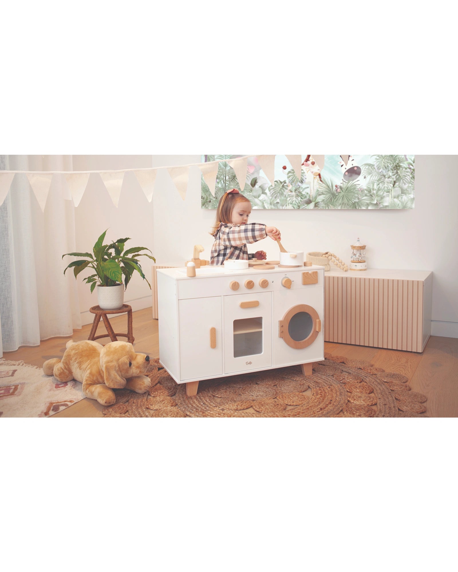 Wooden play submarines for underwater adventures​ Bello Island Bench Kitchen