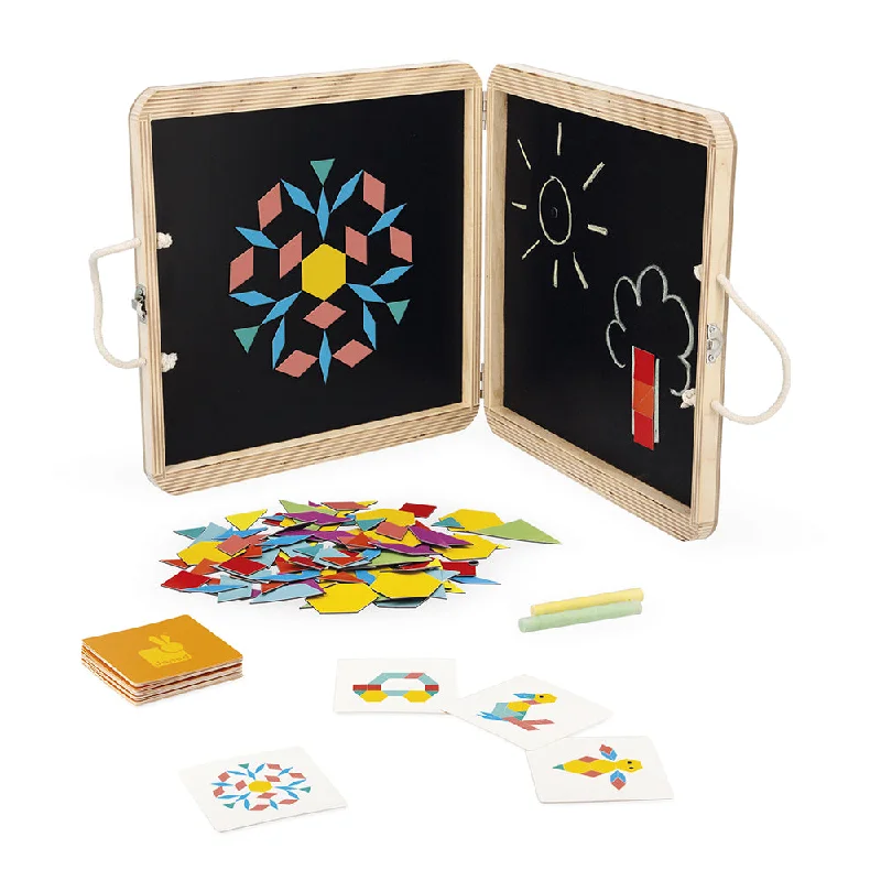 Wooden puzzles for improving problem - solving skills​ Janod Magnetic Geometric Puzzle